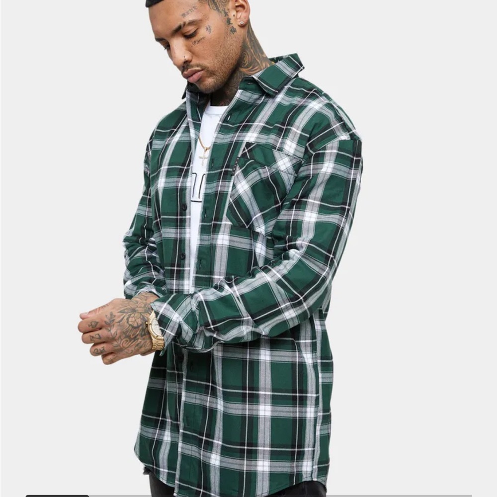 Saint Morta 3xl green flannel